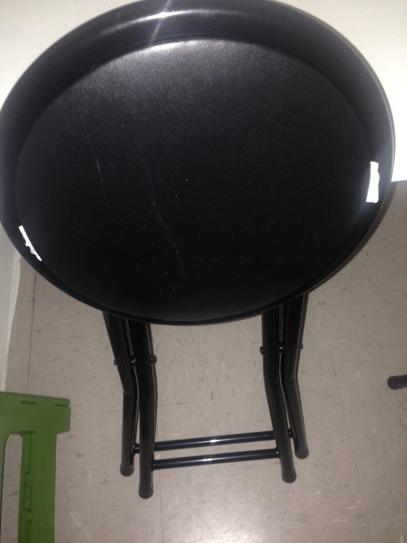 round folding stool 3' tall