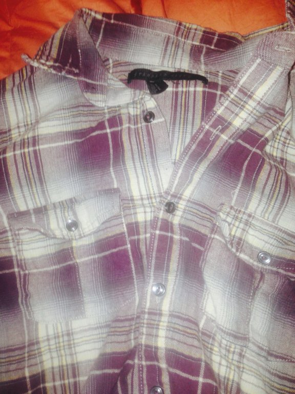 standard cloth flannel dress shirt size l