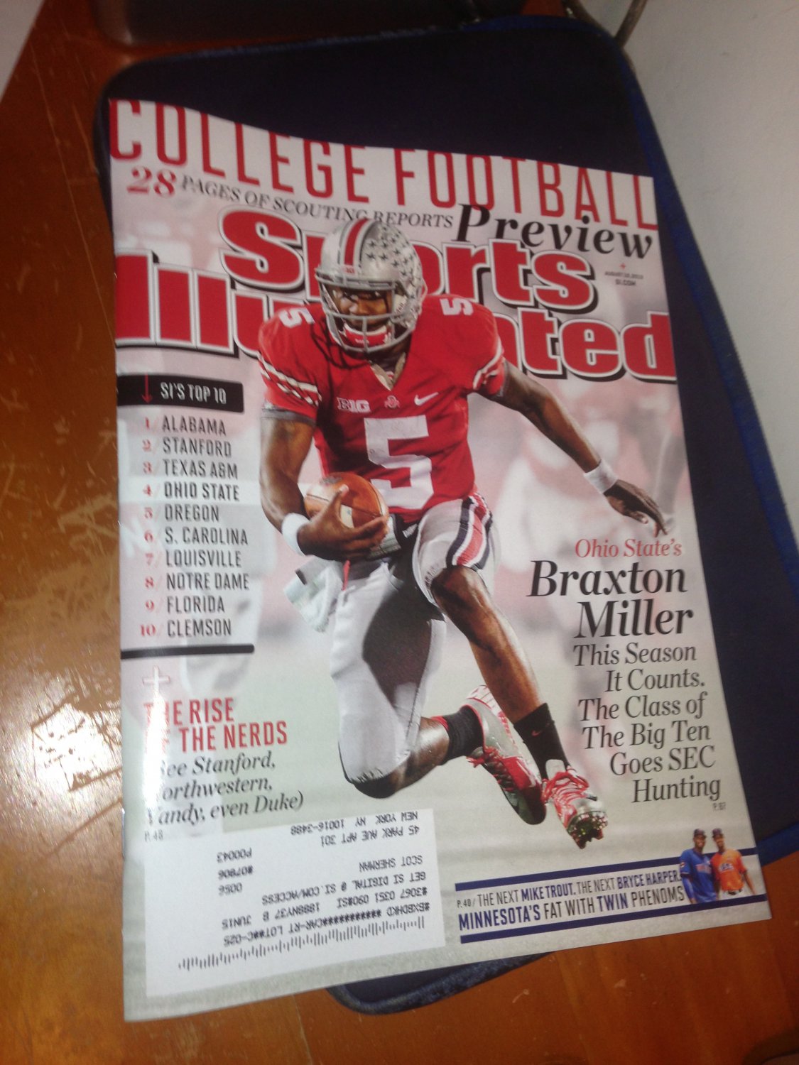 Sports Illustrated braxton miller aug-13