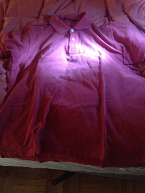 banana republic red short sleeve dress shirt size L