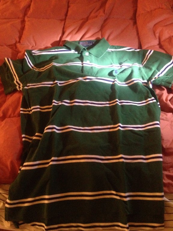 Polo ralph lauren green dress shirt sizeM