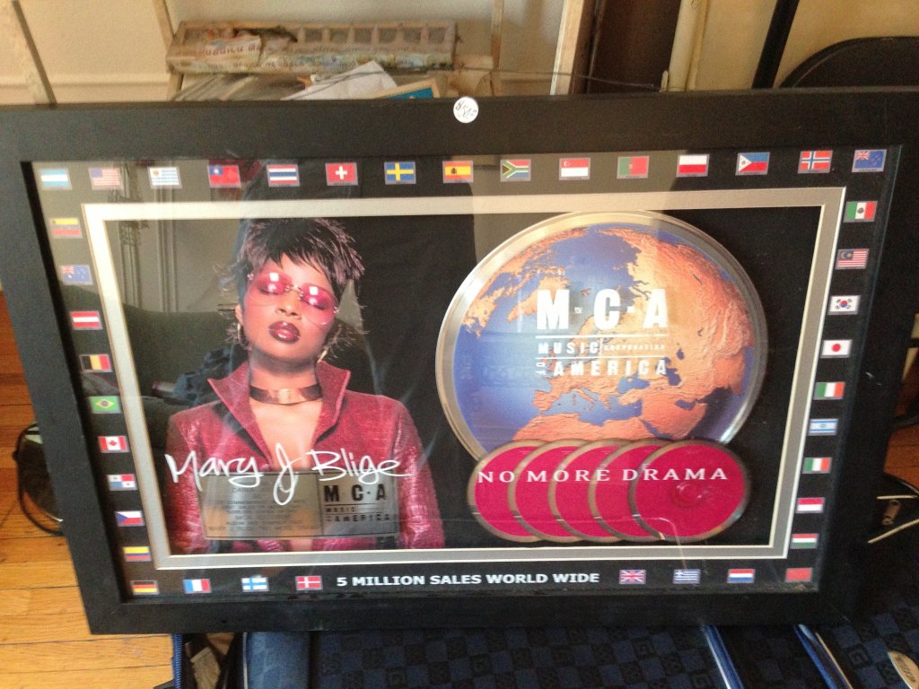 mary j blige no more drama 5 million sold platinum plaque