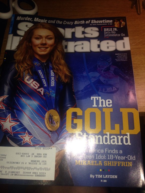 sports illustrated 2014 winter olympics mikaela shiffrin magazine