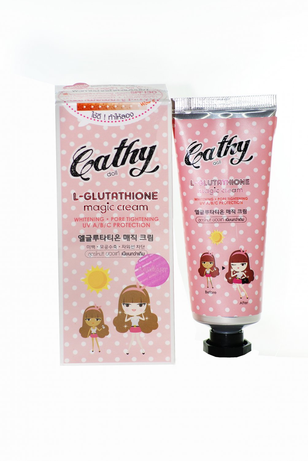 Karmart Cathy Doll L-Glutathione Whitening Pore C Tightening SPF130++ 138ml