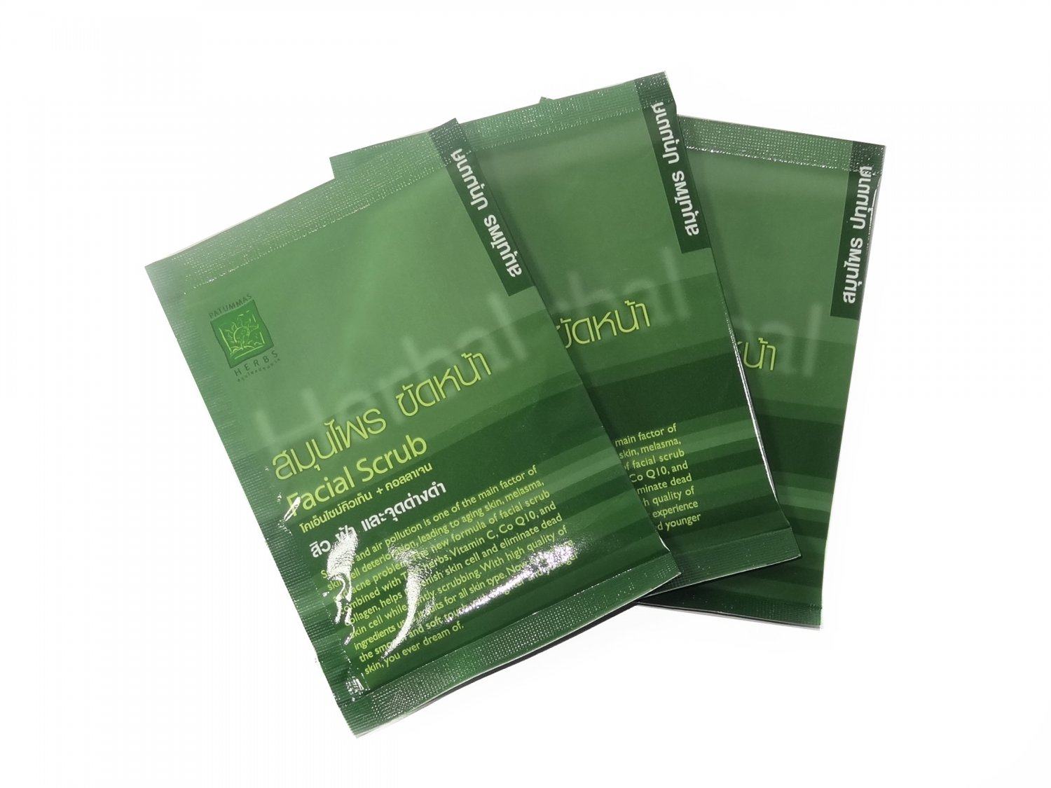 THAI HERBAL FACIAL SCRUB - Q10 COLLAGEN VITAMIN C - SKIN REPLENISHING - 15 G