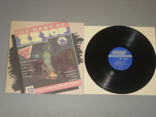 zz top the best of zz top london record lp. 1977