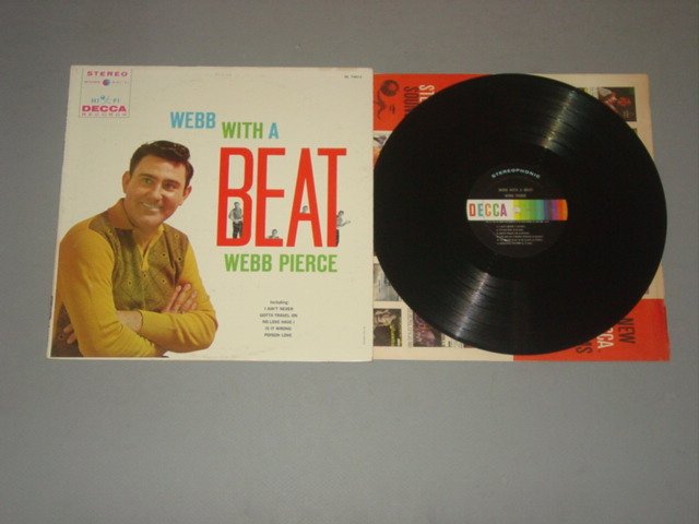 webb pierce webb with a beat decca lp 1960