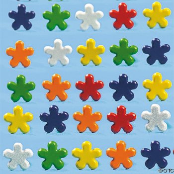Colorful Mini Flower Brads for Scrapbooking