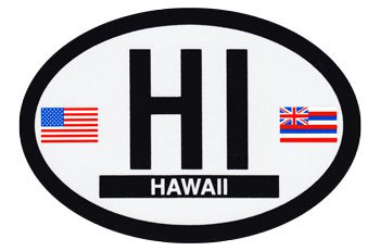 Hawaii Oval decal
