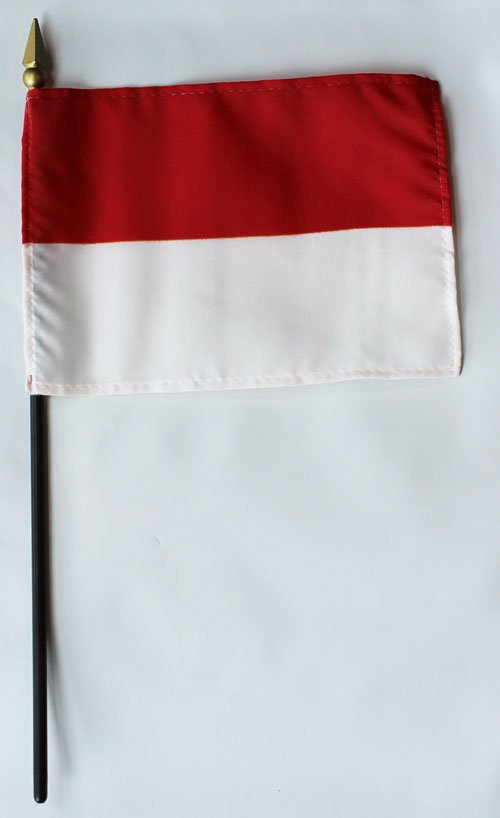 Monaco - 4""X6"" Stick Flag