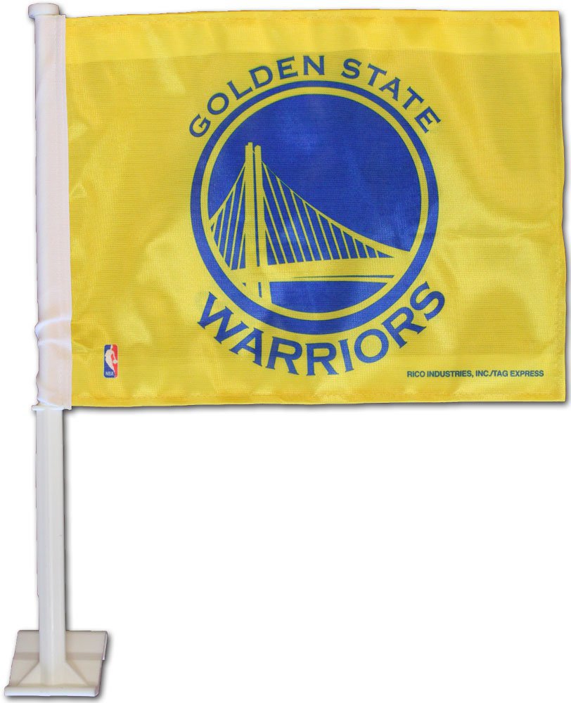 Golden State Warriors Car Flag (yellow)