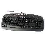 Logitech Internet Pro Black PS/2 Port Desktop PC Keyboard