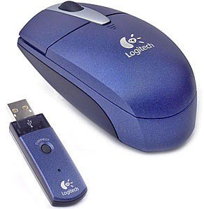 Logitech Cordless Optical Notebook Mouse Wireless BLUE