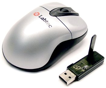 Labtec Mini Cordless Optical Wireless Notebook Mouse