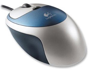 Logitech Click! Optical Scroll Wheel Mouse USB PC/MAC