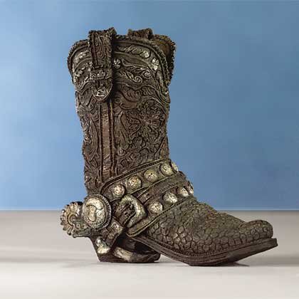 Antiqued Cowboy Boot