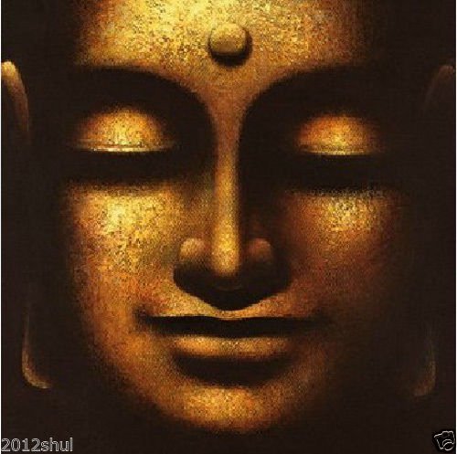 Ready to Hang &Stretched alf Face Painting Religion Art On Canvas Textured Abstract Oil Paintings