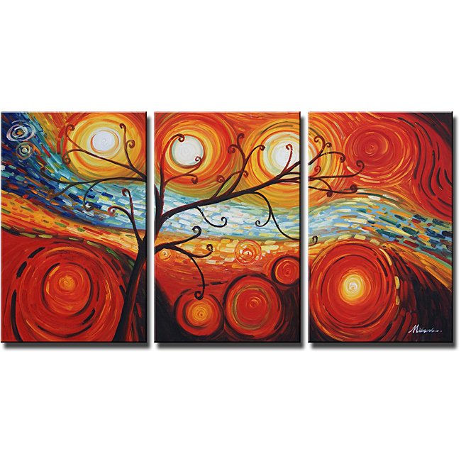 Framed!! High Quality Handmade Modern Wall Art Abstract Oil Painting on Canvas Home Decor
