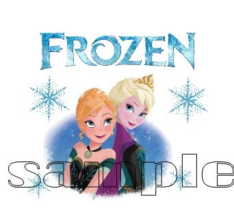 Frozen Ana Elsa Cartoon Child's T-shirt Large