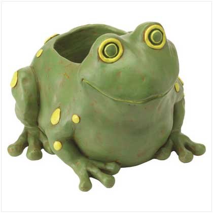 Frog Container Statuary