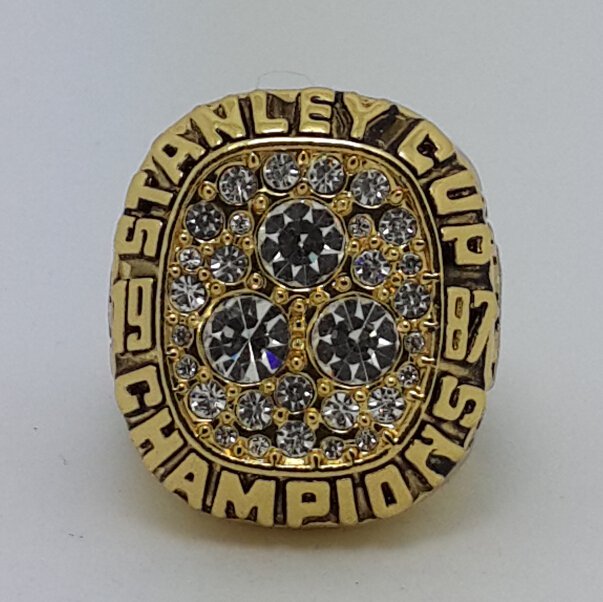 1987 Edmonton Oilers Hockey championship ring size 11 US