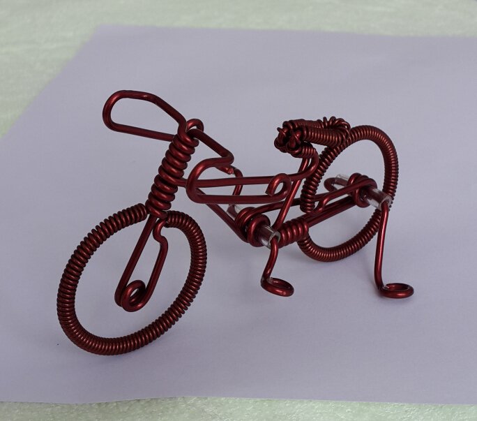 Special gift unique custom handmade gift wire bike bicycle birthday presents