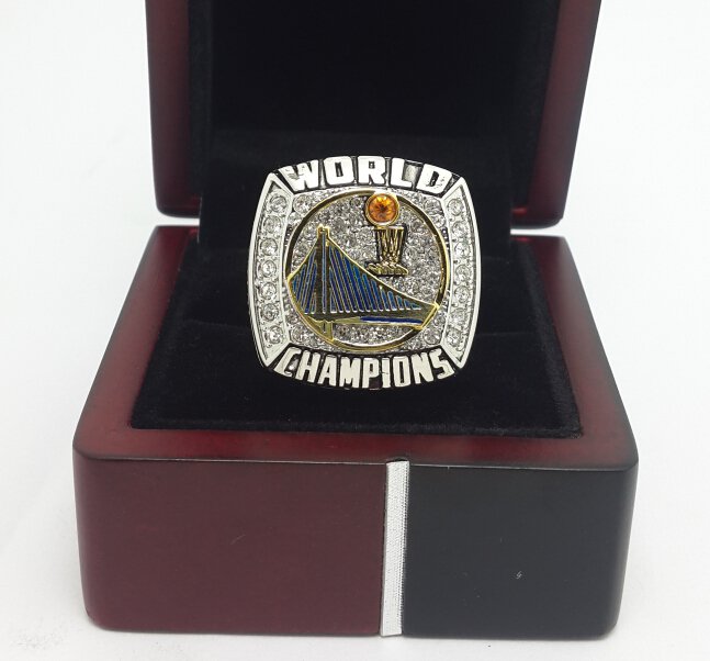 Golden State Warriors 2015 CURRY Basketball Championship ring replica size 9-13 US with wooden box