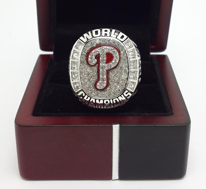 2008 Philadelphia Phillies Baseball HOWARD MLB championship ring size 9-14 US with wooden box