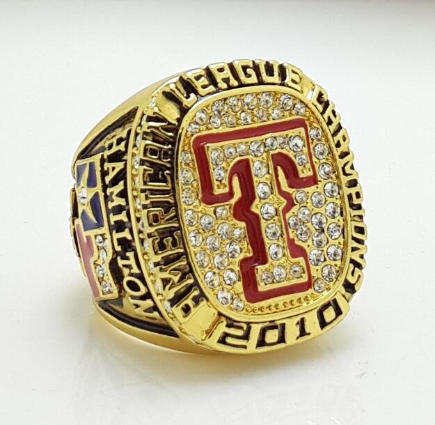 2010 Texas Rangers American League baseball championship ring size 11 US Solid