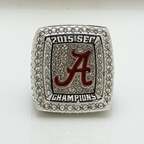 2015 Alabama Crimson Tide SEC Football National NCAA Championship Ring 8-14S