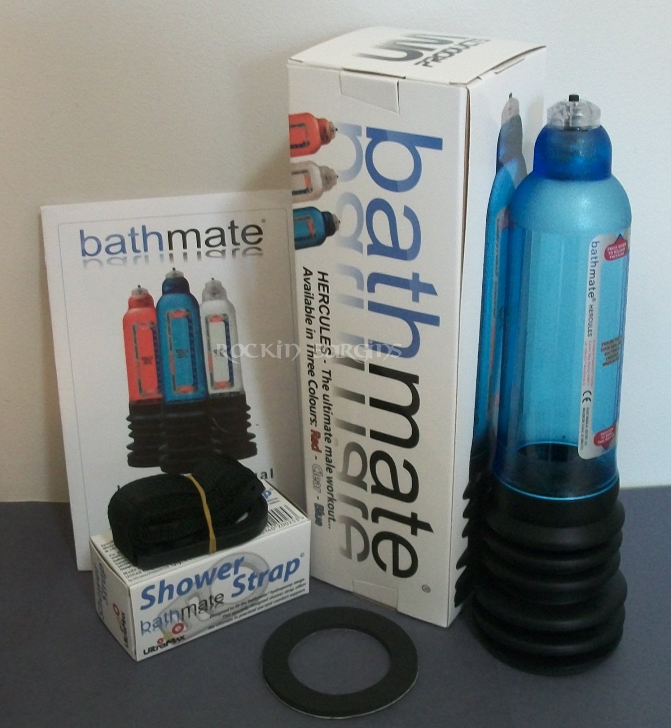 Authentic Bathmate Hercules Penis Pump Free Shower Strap And Comfort Ring