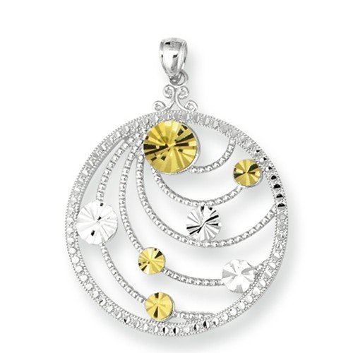 Royal Duet - Sterling Silver & 14K Gold Pendant rdp520