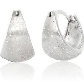 Stardust small hoop earrings in Sterling Silver