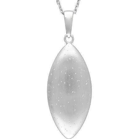 Stardust Marquise Shape Sterling Silver Pendant Chain AGP1523