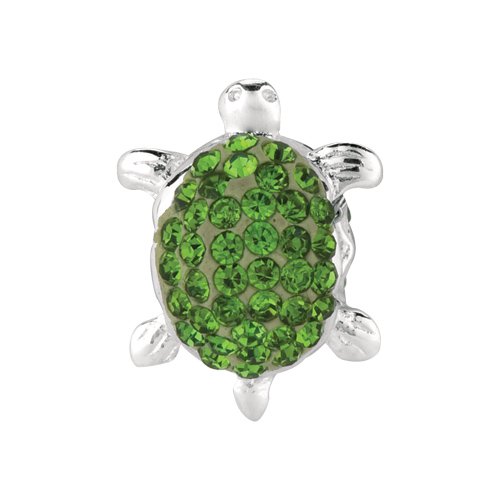 Personality green crystal turtle bead