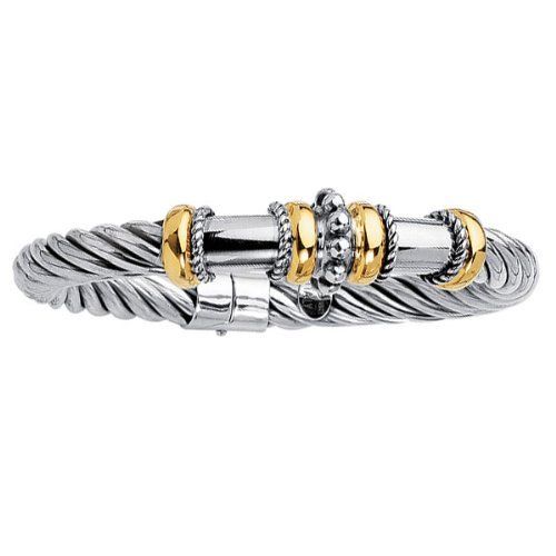Phillip Gavriel 18k Gold & Sterling Silver Collection Bangle