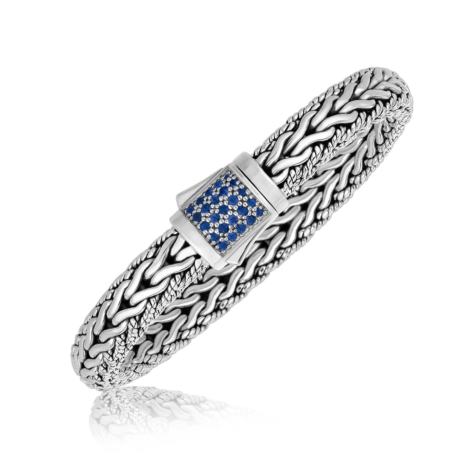 Phillip Gavriel Silver Blue Sapphire bracelet - 71/2 inch