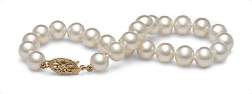 AAA Quality Round 6.5-7mm White Pearl Bracelet