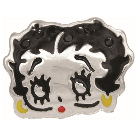 Personality Jewlery Collection Sterling Silver "Betty Boop" Enamel Crystal Bead