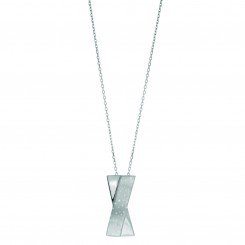 Stardust Jewelry collection Silver Diamond Dust Long "X" Type Pendant on Silver chain