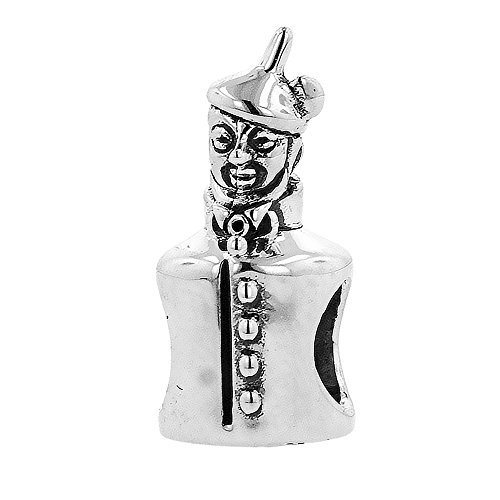 Sterling Silver Wizard of Oz Tin Man Bead Charm
