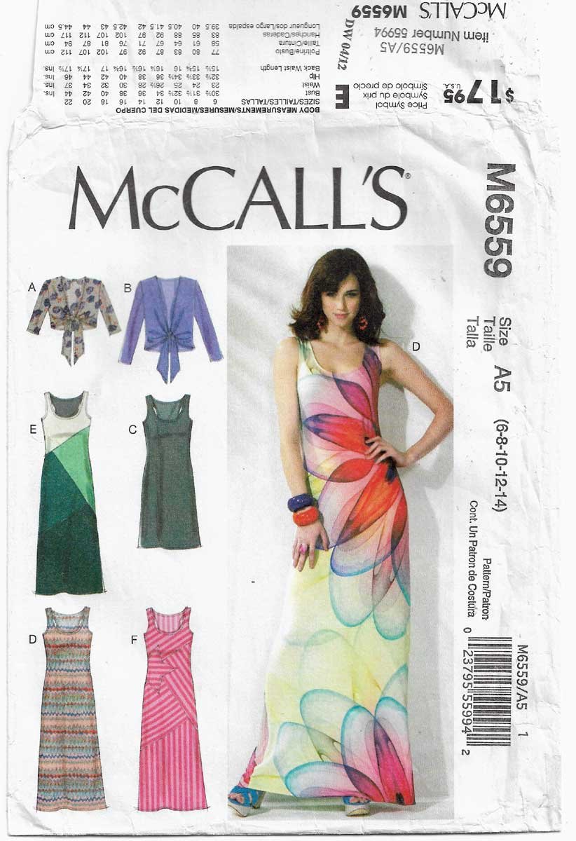 Women S Dress And Jacket Sewing Pattern Size 6 8 10 12 14 UNCUT McCall