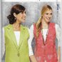 Women S Lined Vests Sewing Pattern Size Xs S M L Xl Uncut Kwik Sew