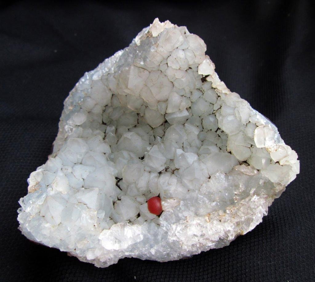 STUNNING RED FLUORITE BALL AND MM QUARTZ MINERALS CLUSTER FORMATION SPECIMENS