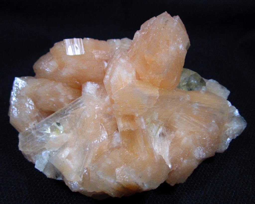 AWESOME ORANGE STILBITE AND APOPHYLLITE MINERALS FORMATION COLLECTIBLES SPECIMEN