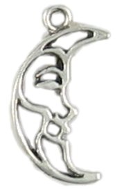 Moon lead free pewter charm lot 25 pieces