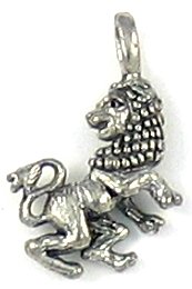 Leo lion lead free pewter charm lot 25 pieces