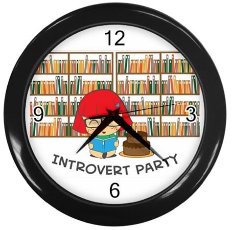 Introvert Party - Wall Clock