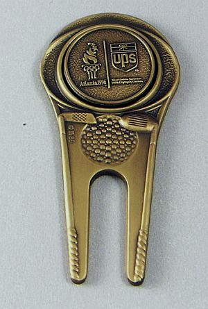 96 Olympics UPS Golf Ball Marker Divot Tool