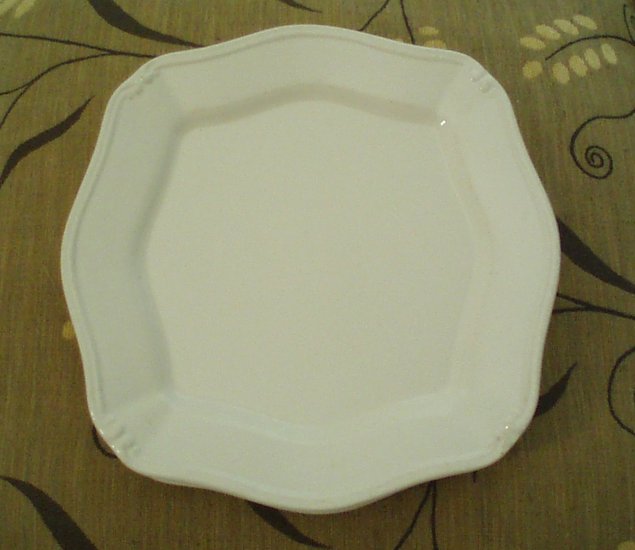 "Isabella" by Signature Housewares, Inc. - Stoneware Dinner Plate â Ivory